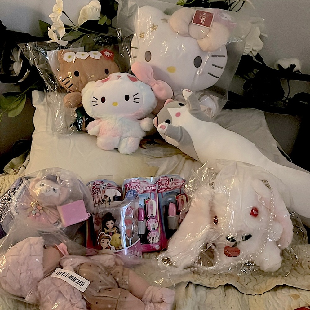 ✨Hello Kitty Plushies Barbie/ Princess Doll Bundle👑